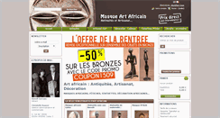 Desktop Screenshot of masque-art-africain.com